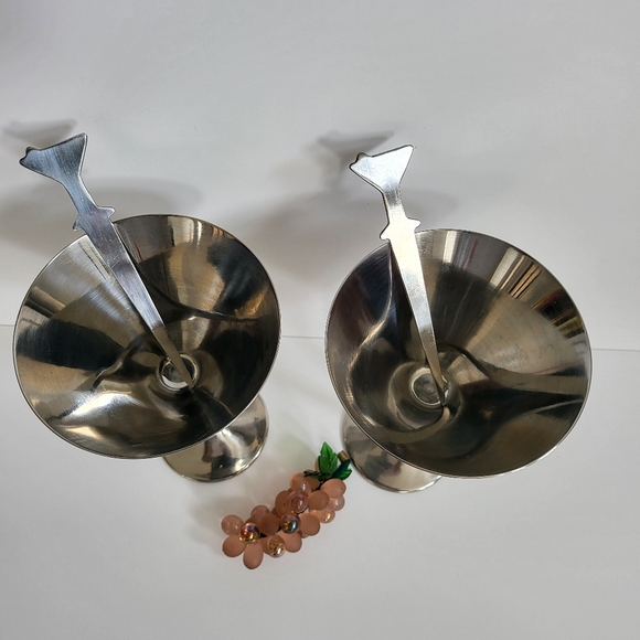 Stainless Steel Martini Glasses - Picture 9 of 12